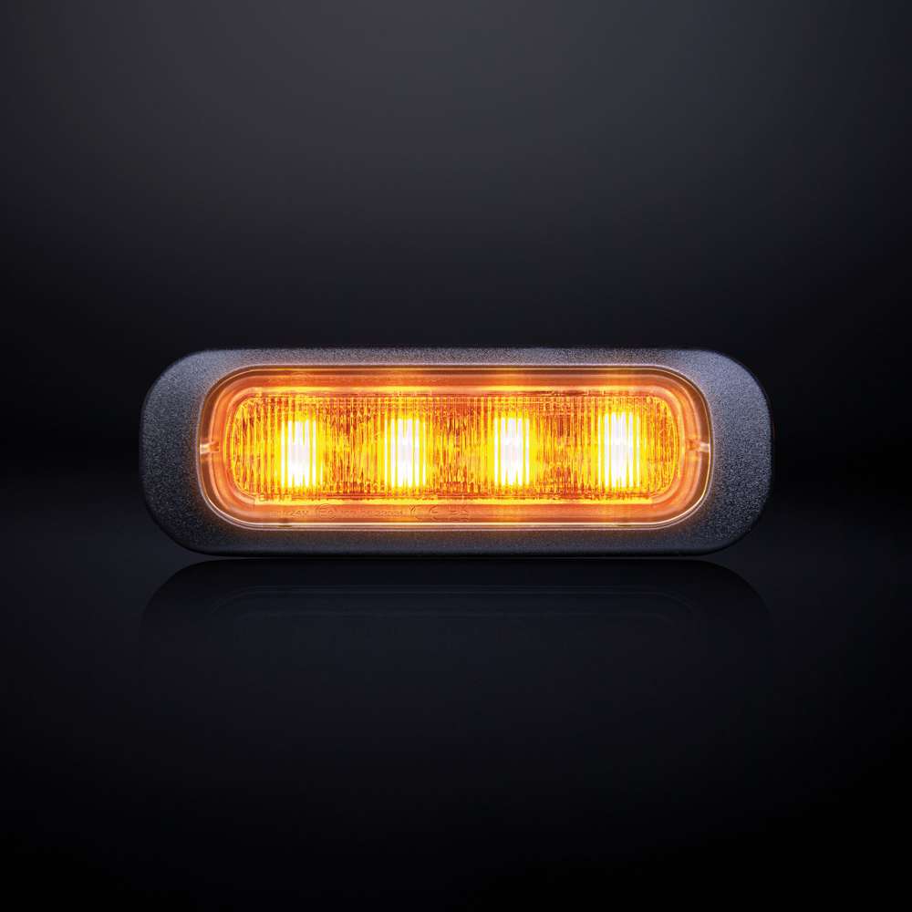 STRANDS Dark Knight LED  Svjetlo upozorenja 10W 4 LED amber tinted